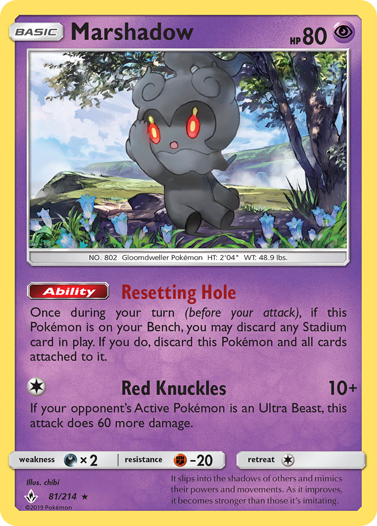 Marshadow (81/214) [Sun & Moon: Unbroken Bonds] | Dragon's Lair Comics and Fantasy Houston TX