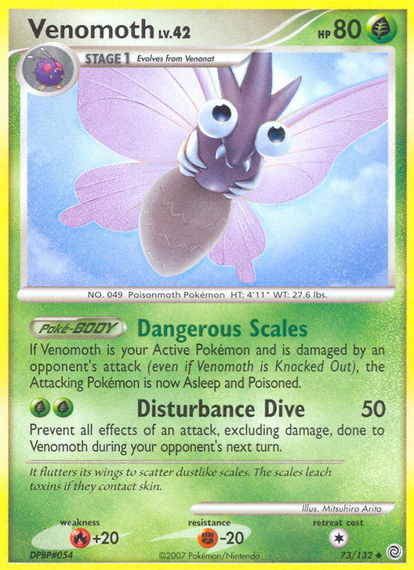 Venomoth (73/132) [Diamond & Pearl: Secret Wonders] | Dragon's Lair Comics and Fantasy Houston TX