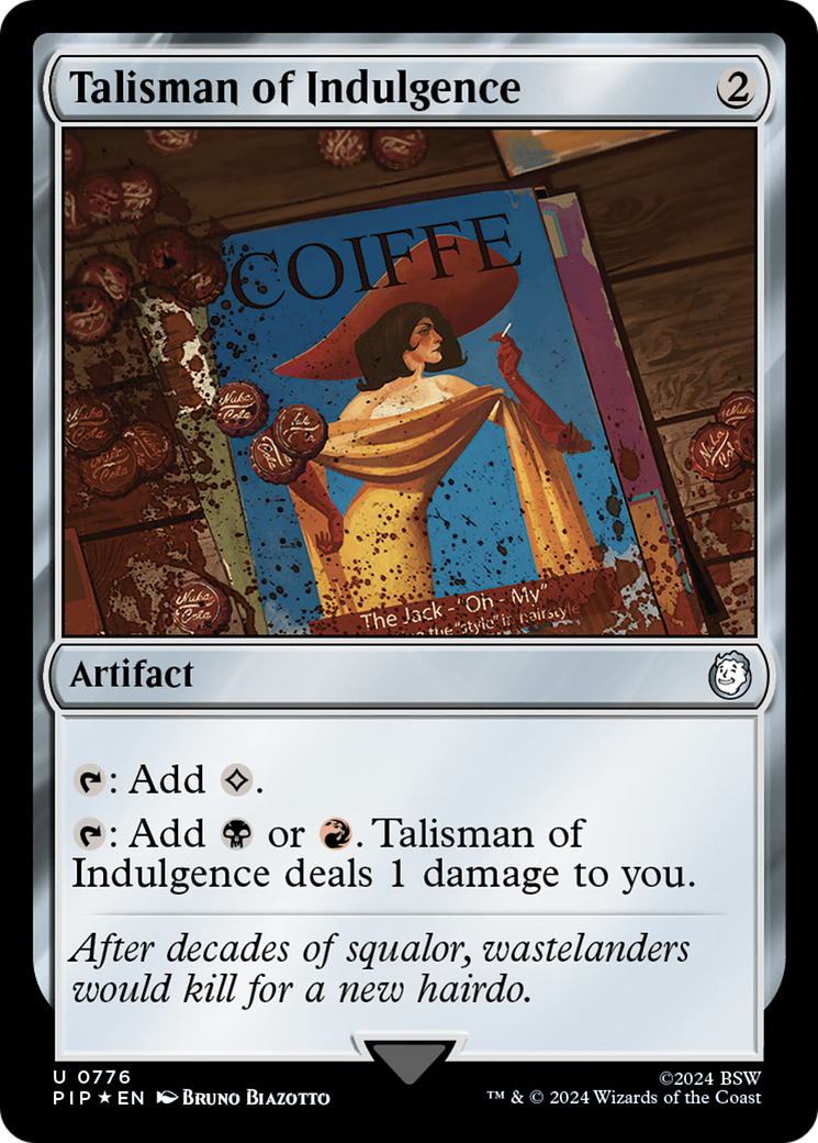 Talisman of Indulgence (Surge Foil) [Fallout] | Dragon's Lair Comics and Fantasy Houston TX