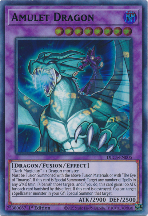 Amulet Dragon (Green) [DLCS-EN005] Ultra Rare | Dragon's Lair Comics and Fantasy Houston TX