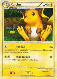 Raichu (10/123) (Cracked Ice Holo) [HeartGold & SoulSilver: Base Set] | Dragon's Lair Comics and Fantasy Houston TX