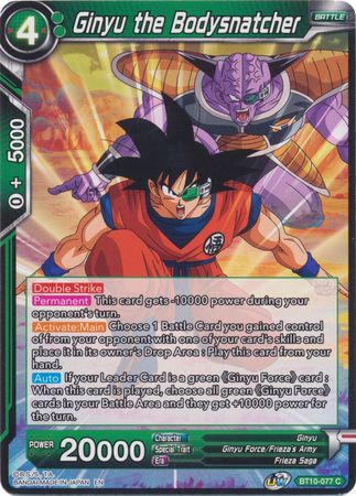 Ginyu the Bodysnatcher (BT10-077) [Rise of the Unison Warrior 2nd Edition] | Dragon's Lair Comics and Fantasy Houston TX