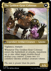 Tetzin, Gnome Champion // The Golden-Gear Colossus [The Lost Caverns of Ixalan Commander] | Dragon's Lair Comics and Fantasy Houston TX