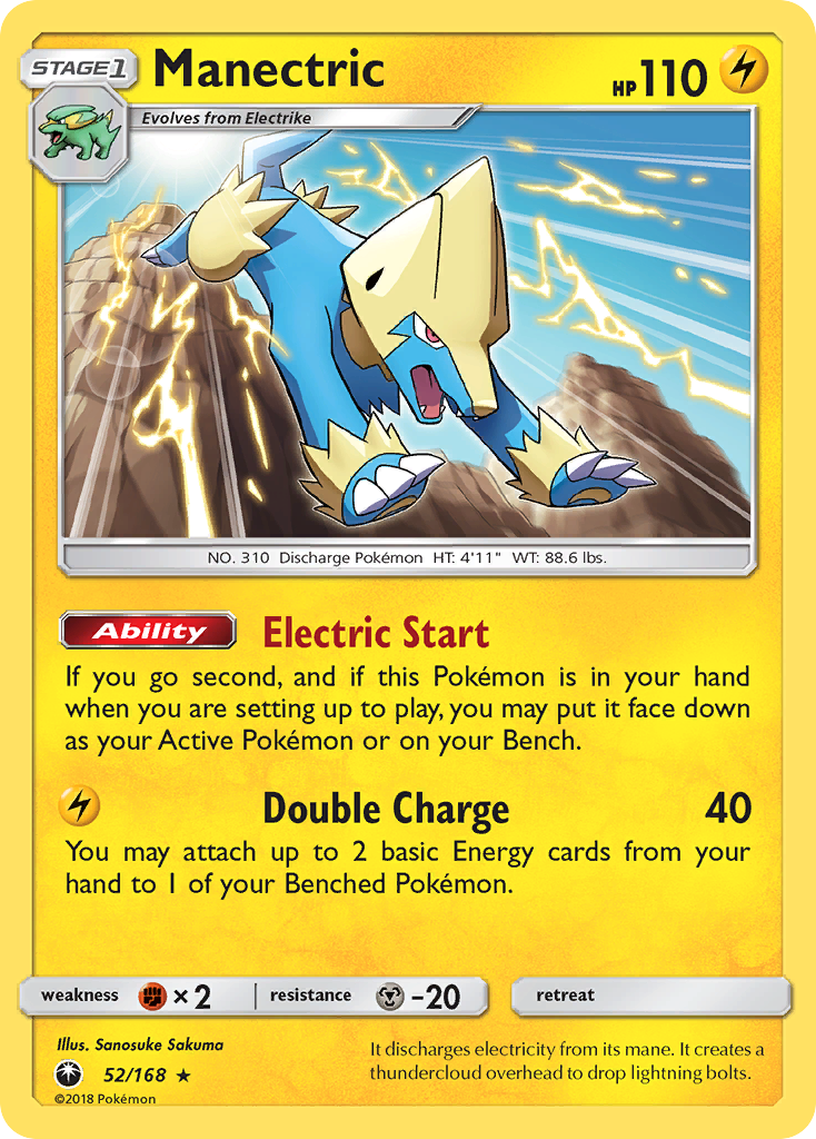 Manectric (52/168) [Sun & Moon: Celestial Storm] | Dragon's Lair Comics and Fantasy Houston TX