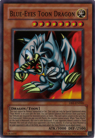 Blue-Eyes Toon Dragon [DB1-EN066] Super Rare | Dragon's Lair Comics and Fantasy Houston TX