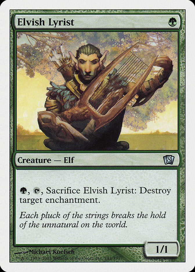 Elvish Lyrist [Eighth Edition] | Dragon's Lair Comics and Fantasy Houston TX