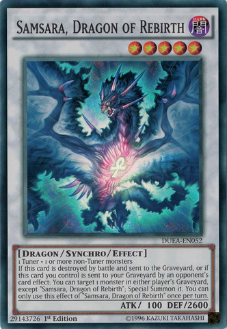 Samsara, Dragon of Rebirth [DUEA-EN052] Super Rare | Dragon's Lair Comics and Fantasy Houston TX