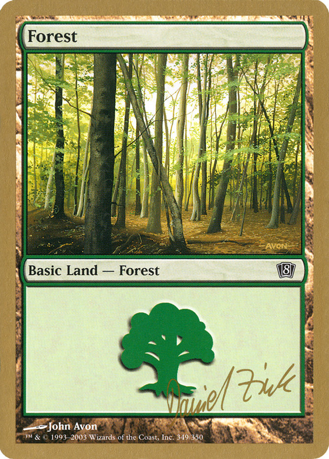 Forest (dz349) (Daniel Zink) [World Championship Decks 2003] | Dragon's Lair Comics and Fantasy Houston TX