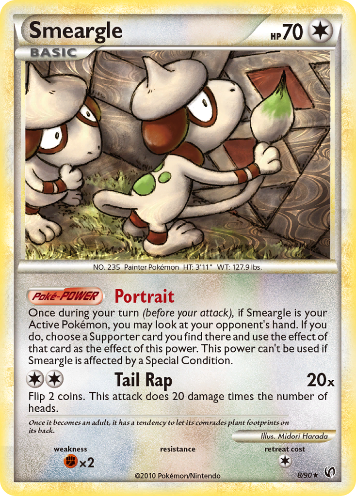 Smeargle (8/90) [HeartGold & SoulSilver: Undaunted] | Dragon's Lair Comics and Fantasy Houston TX