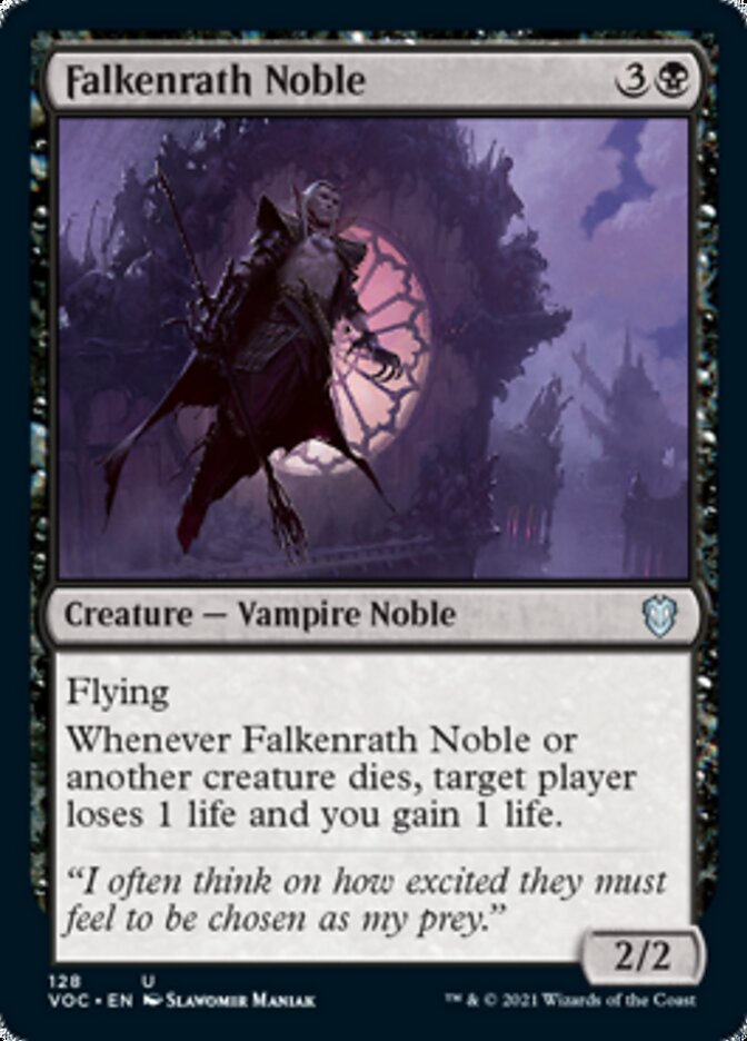 Falkenrath Noble [Innistrad: Crimson Vow Commander] | Dragon's Lair Comics and Fantasy Houston TX