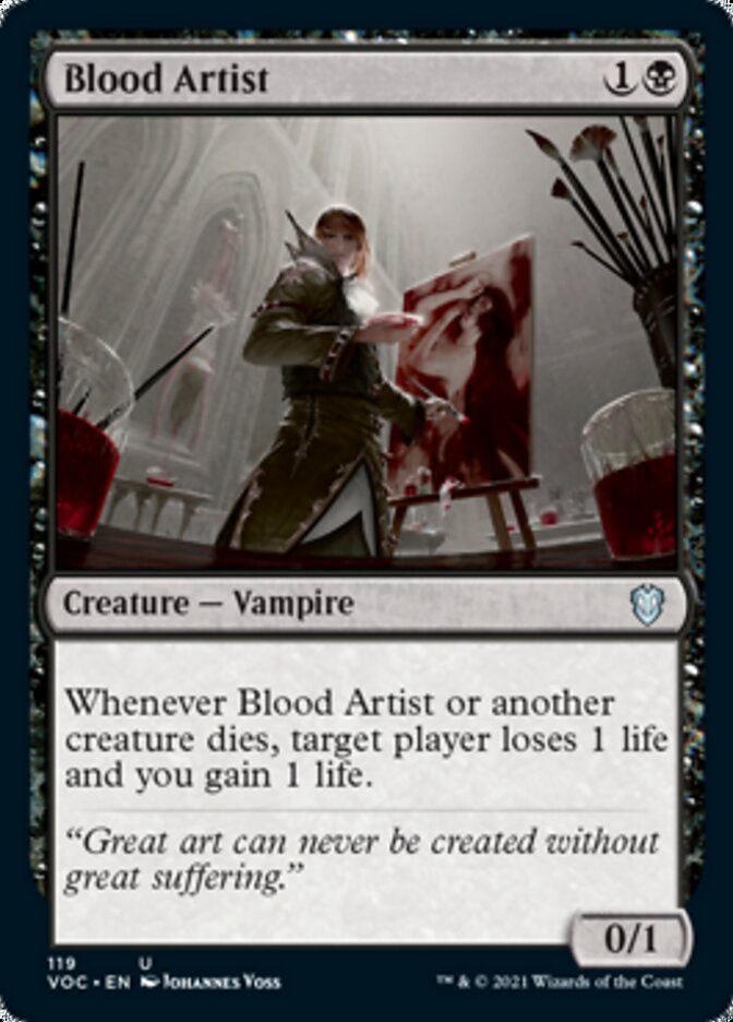 Blood Artist [Innistrad: Crimson Vow Commander] | Dragon's Lair Comics and Fantasy Houston TX