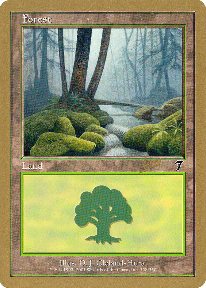 Forest (rl328) (Raphael Levy) [World Championship Decks 2002] | Dragon's Lair Comics and Fantasy Houston TX