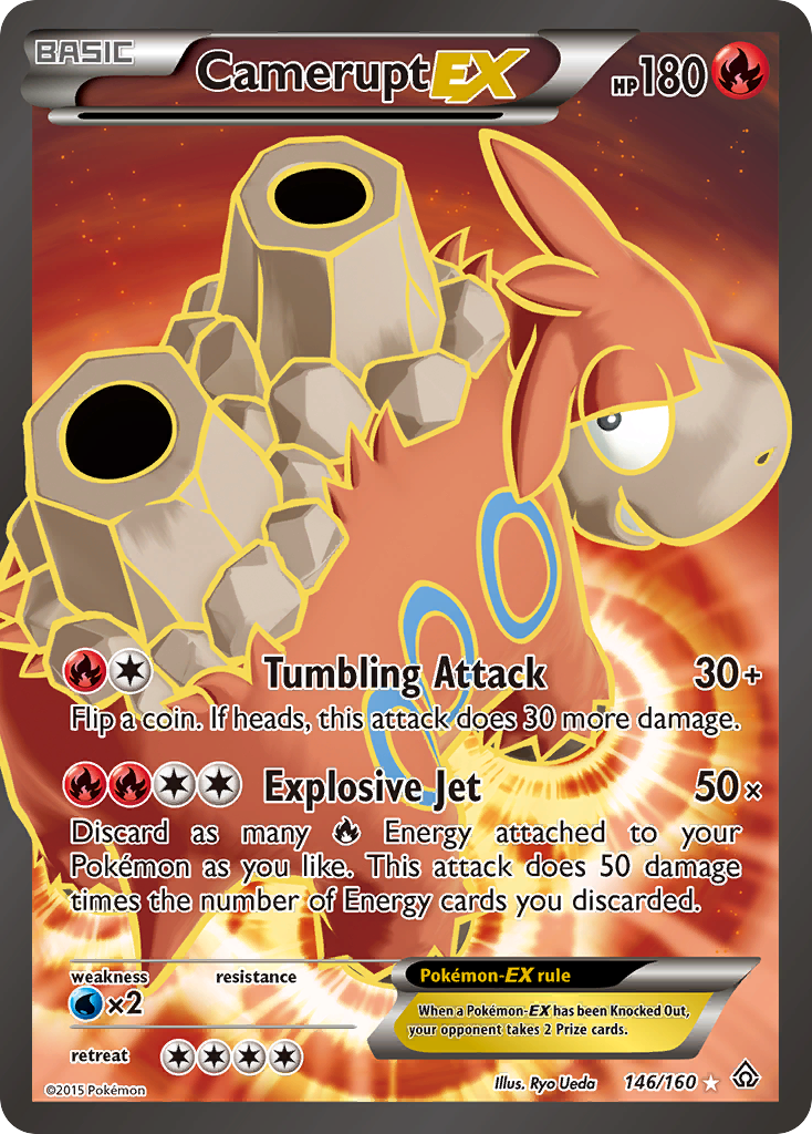 Camerupt EX (146/160) [XY: Primal Clash] | Dragon's Lair Comics and Fantasy Houston TX