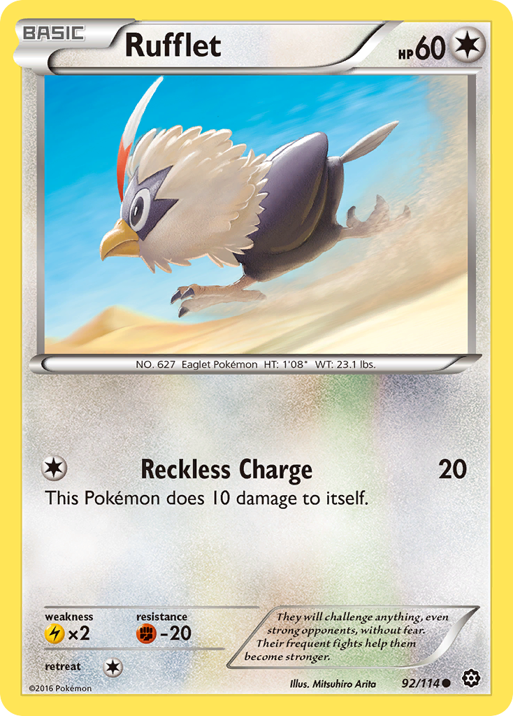 Rufflet (92/114) [XY: Steam Siege] | Dragon's Lair Comics and Fantasy Houston TX