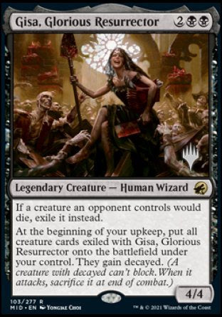 Gisa, Glorious Resurrector (Promo Pack) [Innistrad: Midnight Hunt Promos] | Dragon's Lair Comics and Fantasy Houston TX