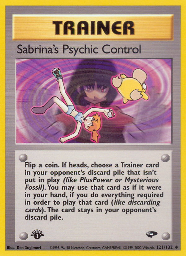 Sabrina's Psychic Control (121/132) [Gym Challenge 1st Edition] | Dragon's Lair Comics and Fantasy Houston TX