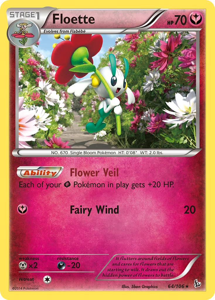 Floette (64/106) [XY: Flashfire] | Dragon's Lair Comics and Fantasy Houston TX