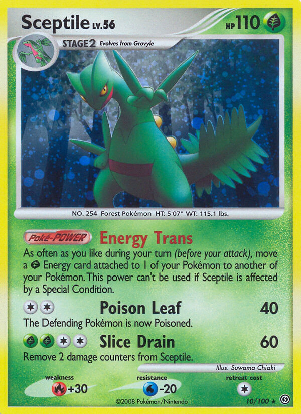 Sceptile (10/100) (Theme Deck Exclusive) [Diamond & Pearl: Stormfront] | Dragon's Lair Comics and Fantasy Houston TX