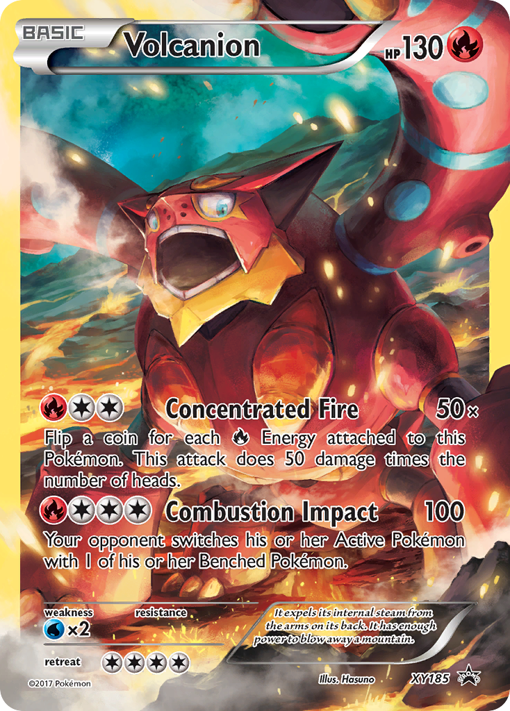 Volcanion (XY185) [XY: Black Star Promos] | Dragon's Lair Comics and Fantasy Houston TX