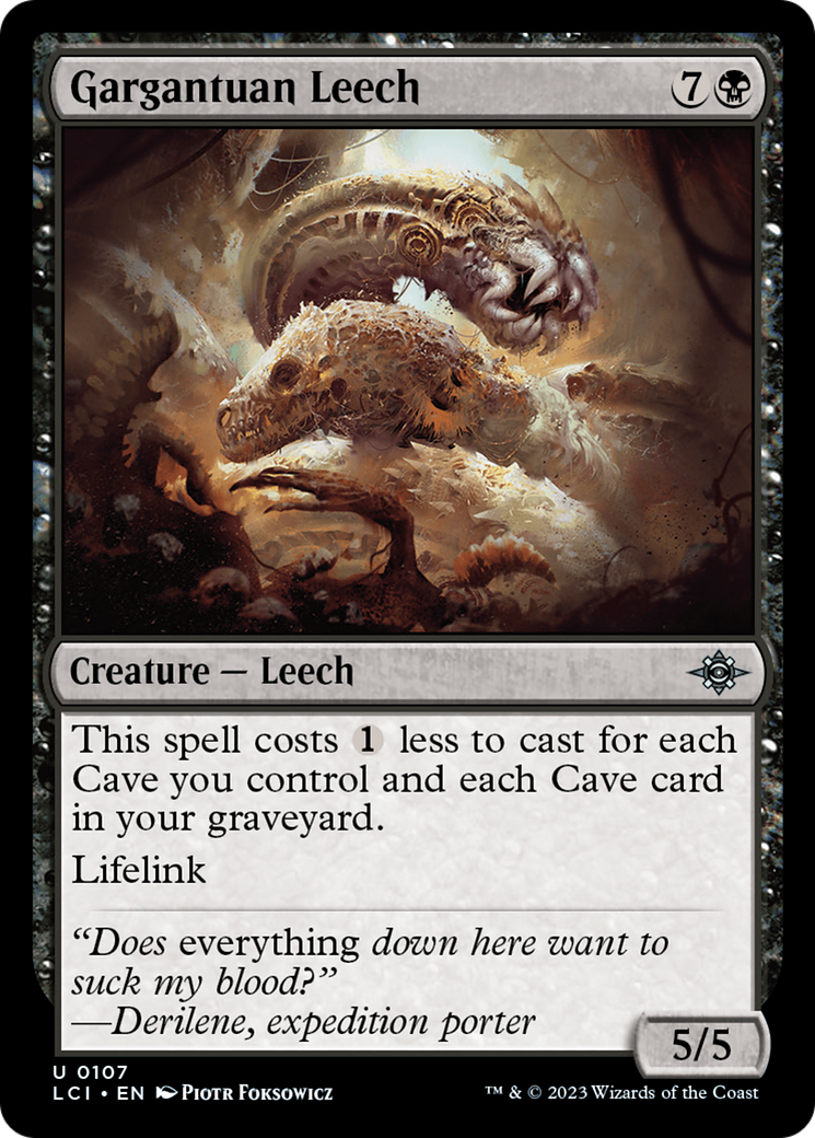 Gargantuan Leech [The Lost Caverns of Ixalan] | Dragon's Lair Comics and Fantasy Houston TX