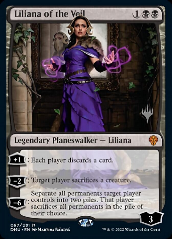 Liliana of the Veil (Promo Pack) [Dominaria United Promos] | Dragon's Lair Comics and Fantasy Houston TX