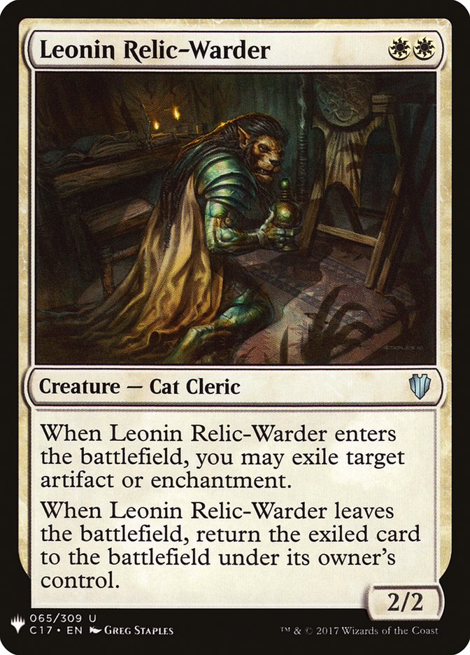 Leonin Relic-Warder [Mystery Booster] | Dragon's Lair Comics and Fantasy Houston TX