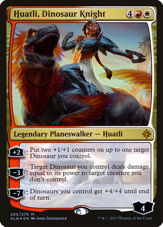 Huatli, Dinosaur Knight [Ixalan] | Dragon's Lair Comics and Fantasy Houston TX