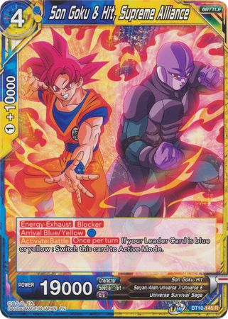 Son Goku & Hit, Supreme Alliance (BT10-145) [Rise of the Unison Warrior] | Dragon's Lair Comics and Fantasy Houston TX