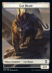 Soldier (09) // Cat Beast Double-Sided Token [Streets of New Capenna Commander Tokens] | Dragon's Lair Comics and Fantasy Houston TX