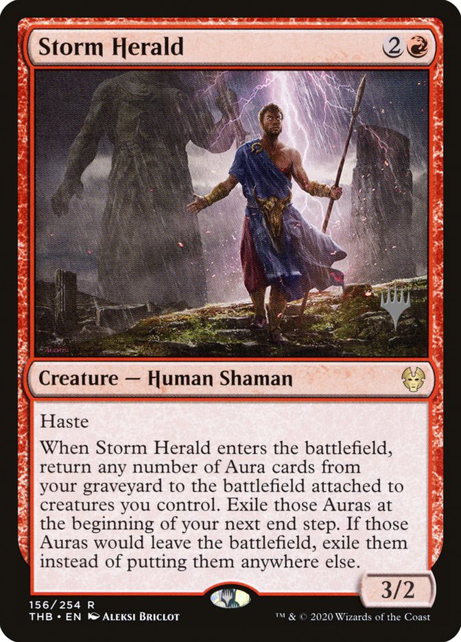 Storm Herald (Promo Pack) [Theros Beyond Death Promos] | Dragon's Lair Comics and Fantasy Houston TX