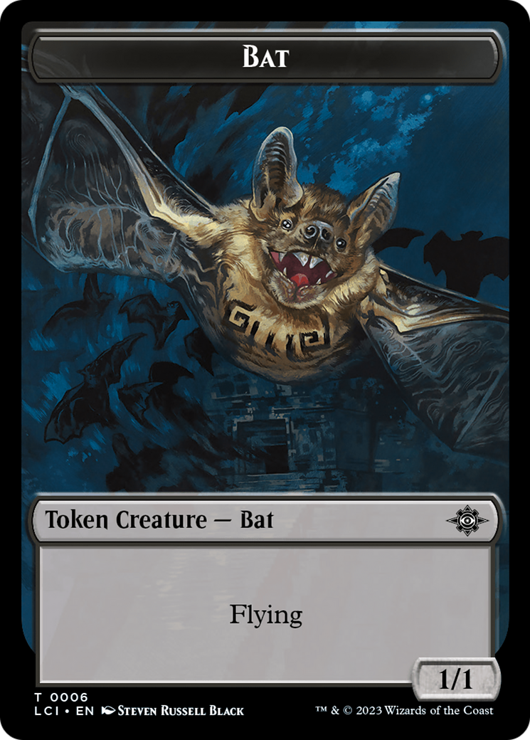 Bat // Vampire (0004) Double-Sided Token [The Lost Caverns of Ixalan Commander Tokens] | Dragon's Lair Comics and Fantasy Houston TX