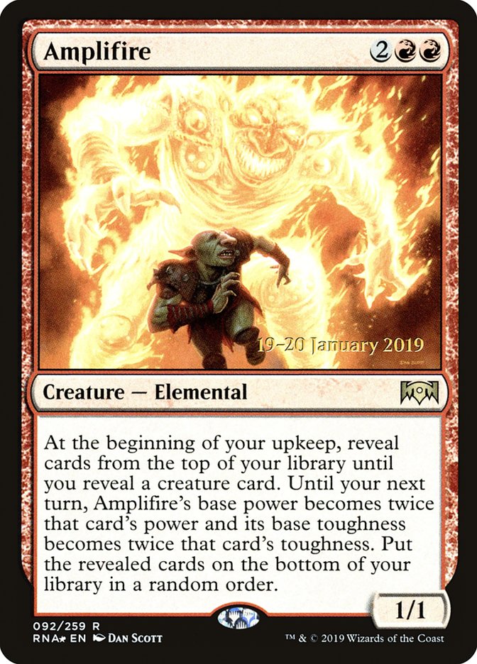 Amplifire [Ravnica Allegiance Prerelease Promos] | Dragon's Lair Comics and Fantasy Houston TX