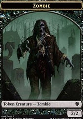 Zombie // Gold Double-Sided Token [Commander 2017 Tokens] | Dragon's Lair Comics and Fantasy Houston TX