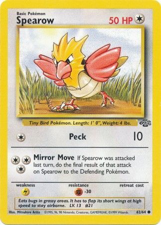 Spearow (62/64) [Jungle Unlimited] | Dragon's Lair Comics and Fantasy Houston TX