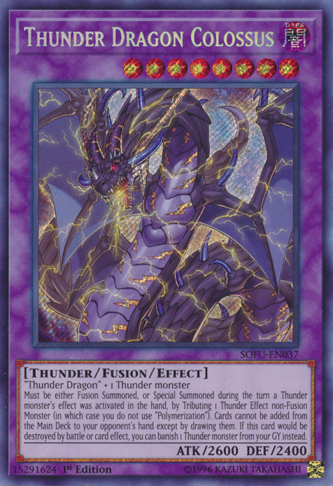 Thunder Dragon Colossus [SOFU-EN037] Secret Rare | Dragon's Lair Comics and Fantasy Houston TX