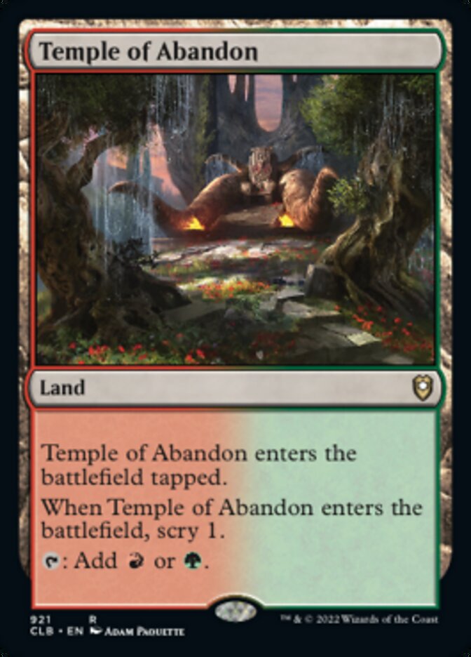 Temple of Abandon [Commander Legends: Battle for Baldur's Gate] | Dragon's Lair Comics and Fantasy Houston TX