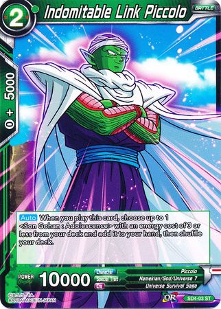 Indomitable Link Piccolo (Starter Deck - The Guardian of Namekians) (SD4-03) [Colossal Warfare] | Dragon's Lair Comics and Fantasy Houston TX