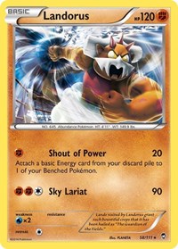 Landorus (58/111) (Theme Deck Exclusive) [XY: Furious Fists] | Dragon's Lair Comics and Fantasy Houston TX