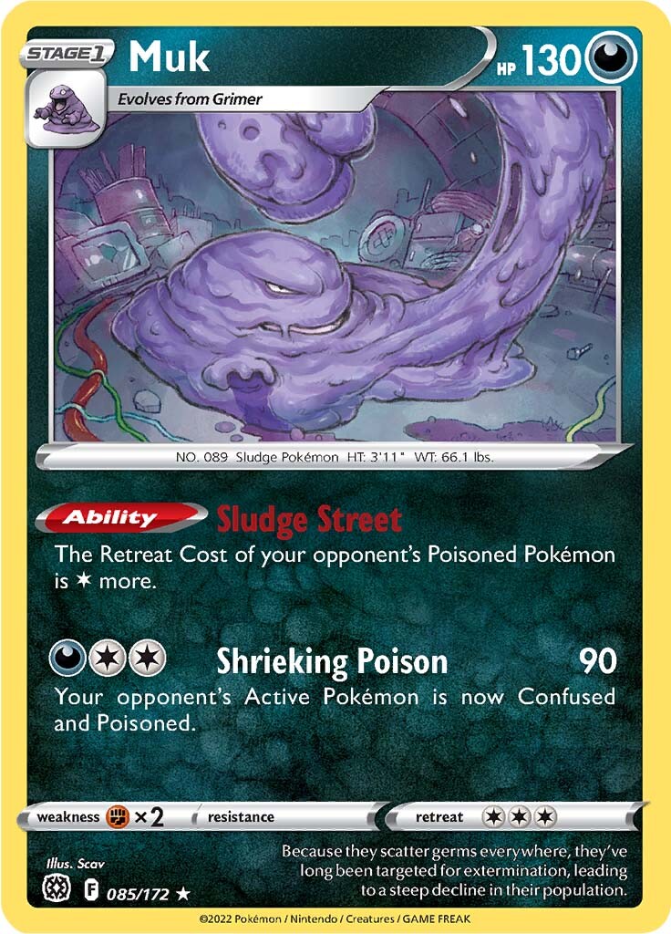 Muk (085/172) [Sword & Shield: Brilliant Stars] | Dragon's Lair Comics and Fantasy Houston TX