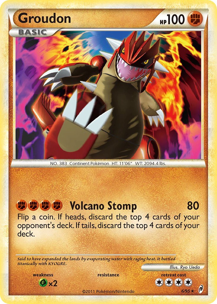 Groudon (6/95) (Theme Deck Exclusive) [HeartGold & SoulSilver: Call of Legends] | Dragon's Lair Comics and Fantasy Houston TX