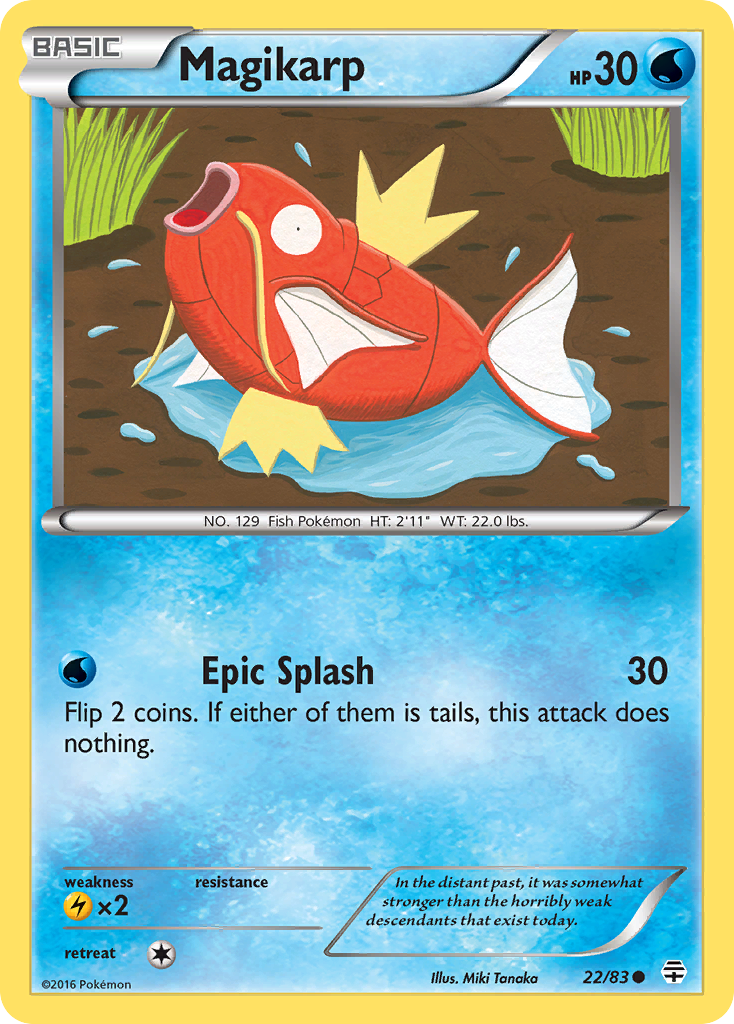 Magikarp (22/83) [XY: Generations] | Dragon's Lair Comics and Fantasy Houston TX