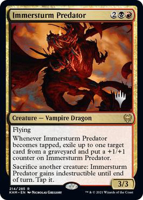 Immersturm Predator (Promo Pack) [Kaldheim Promos] | Dragon's Lair Comics and Fantasy Houston TX