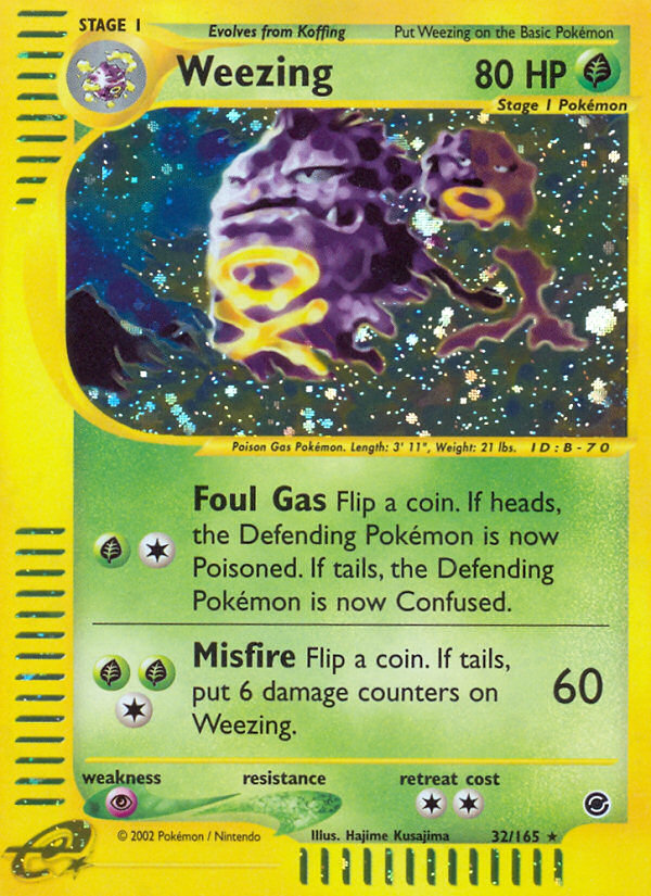 Weezing (32/165) [Expedition: Base Set] | Dragon's Lair Comics and Fantasy Houston TX