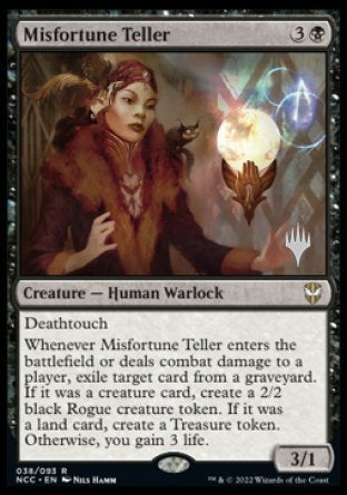 Misfortune Teller (Promo Pack) [Streets of New Capenna Commander Promos] | Dragon's Lair Comics and Fantasy Houston TX