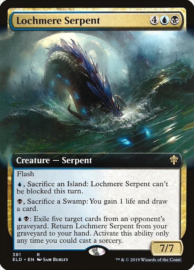 Lochmere Serpent (Extended Art) [Throne of Eldraine] | Dragon's Lair Comics and Fantasy Houston TX