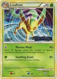 Leafeon (17/90) (Prerelease Promo) [Staff] [Nintendo: Black Star Promos] | Dragon's Lair Comics and Fantasy Houston TX