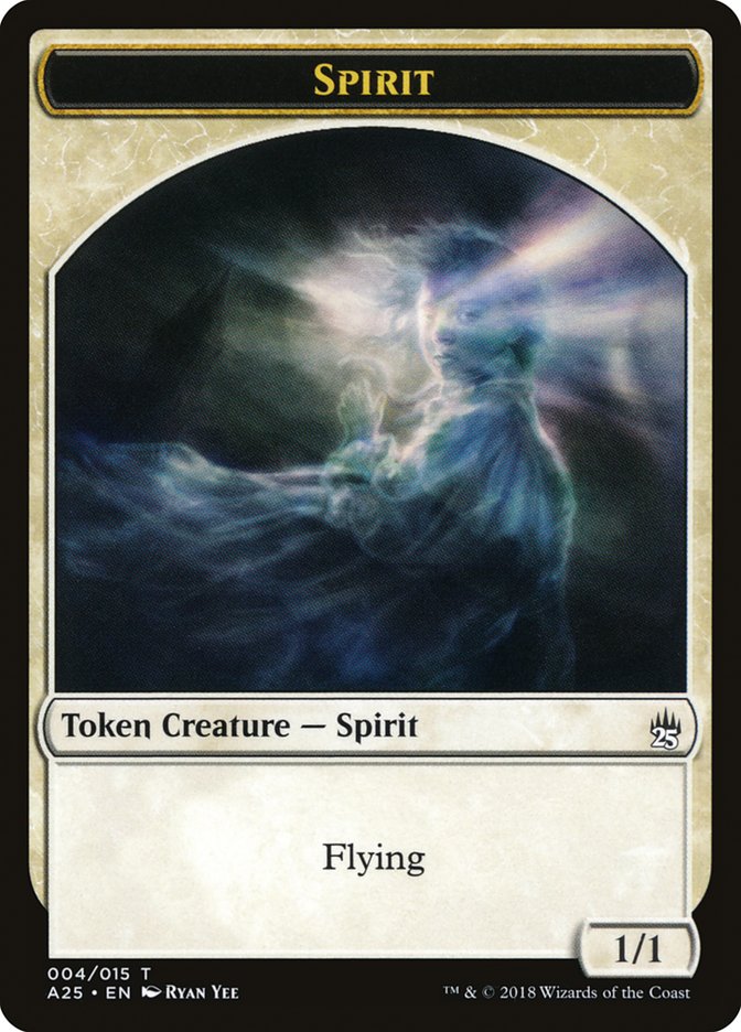 Spirit Token (004/015) [Masters 25 Tokens] | Dragon's Lair Comics and Fantasy Houston TX