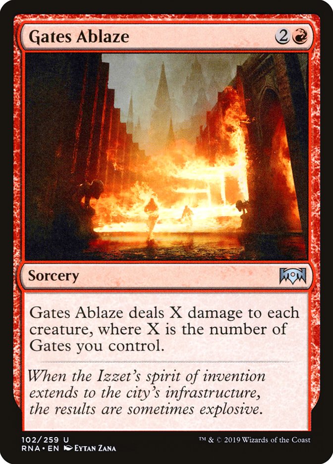 Gates Ablaze [Ravnica Allegiance] | Dragon's Lair Comics and Fantasy Houston TX