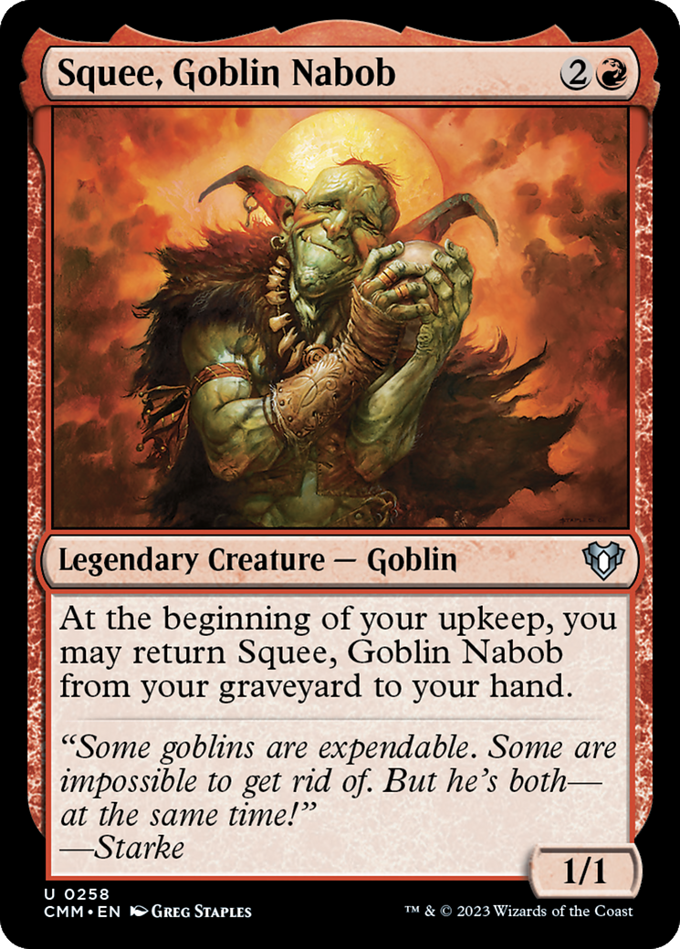 Squee, Goblin Nabob [Commander Masters] | Dragon's Lair Comics and Fantasy Houston TX