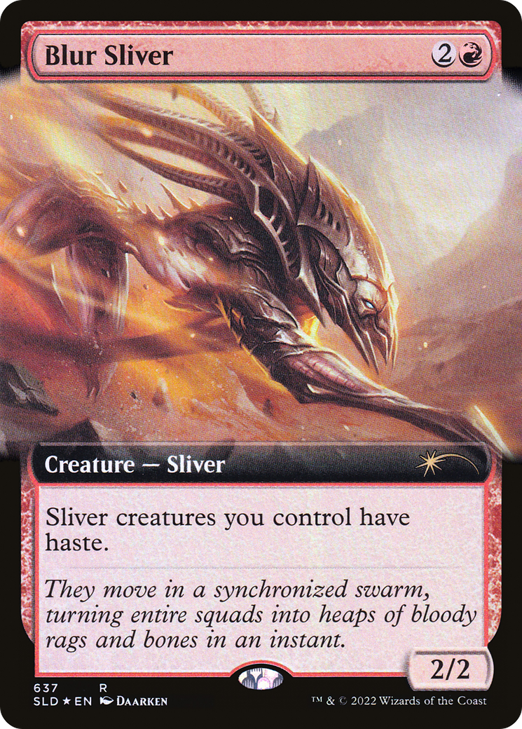 Blur Sliver (Extended Art) [Secret Lair Drop Promos] | Dragon's Lair Comics and Fantasy Houston TX